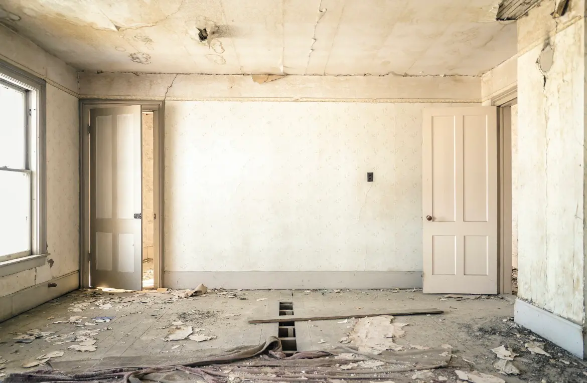 Waste disposal crew managing a cleanout project in Elk City