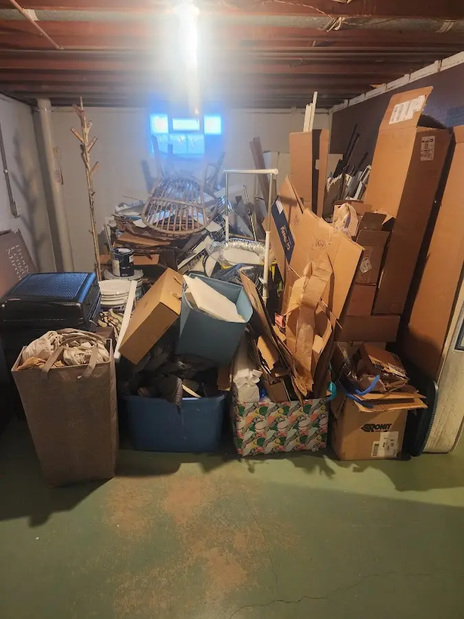 Roll-off dumpster container at job site for Roll Off Dumpster Rental in Elk City